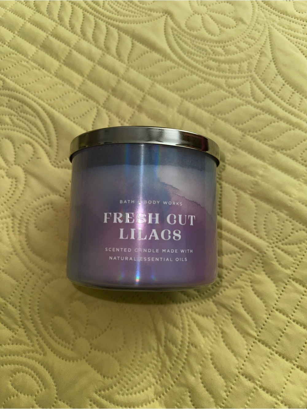 Bath & Body Works Lilac Scented Candle - Iridescent Purple
